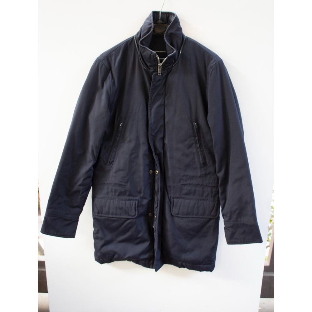 Club Monaco Canvas‎ Coated Padded Parka Coat Mens Size XS Navy
